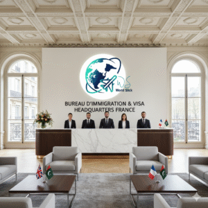 World Slick Bureau d'Immigration & Visa headquarters reception, France