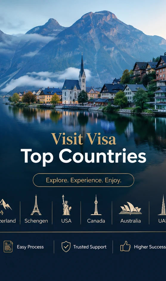 Visit visa top countries