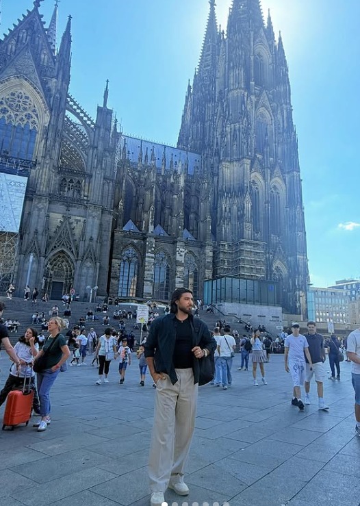 Scholarship student Hassan at University of Lille France with World Slick